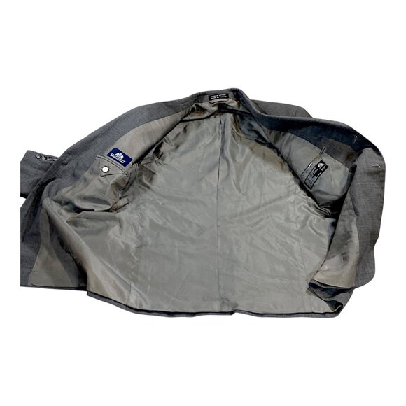 Stafford Jacket Mens 40 Short Gray Wool Lined Sport Classic Professor Office - Picture 14 of 16